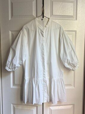 Drop waist shirt dress